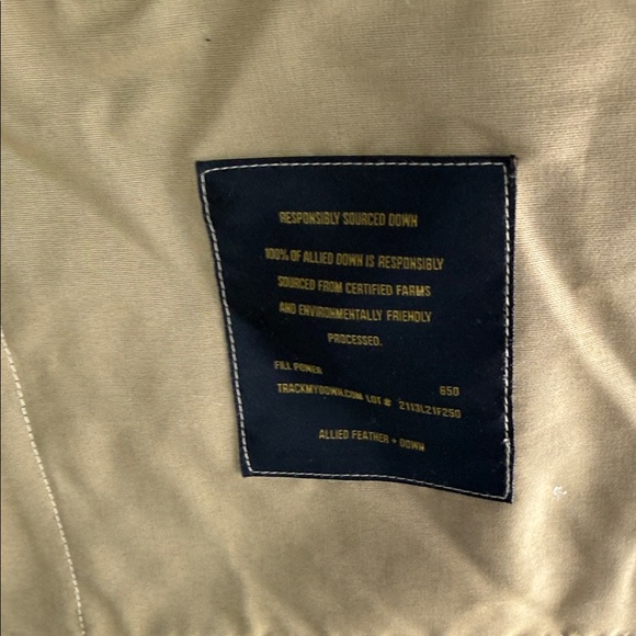 Buck Mason Men's Tan Puffer Jacket - Picture 4 of 6